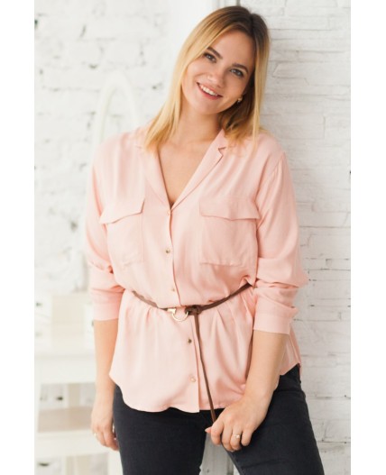 Блузка женская пудровый