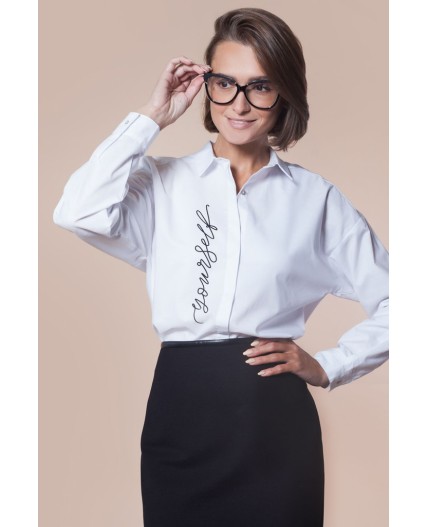 Блузка женская белый_yourself