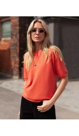 Джемпер женский терракотовый