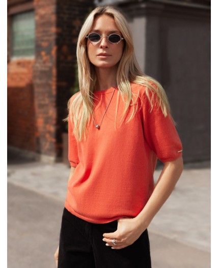 Джемпер женский терракотовый