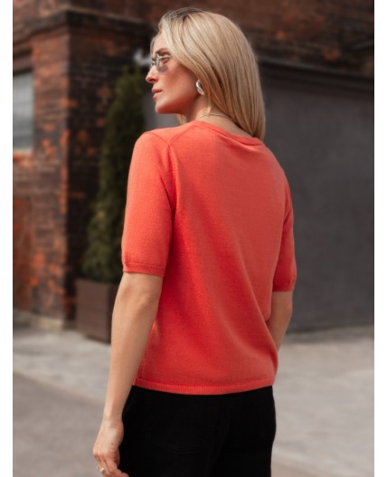 Джемпер женский терракотовый