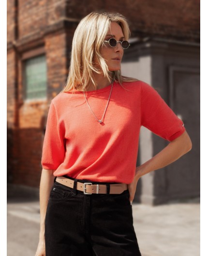 Джемпер женский терракотовый