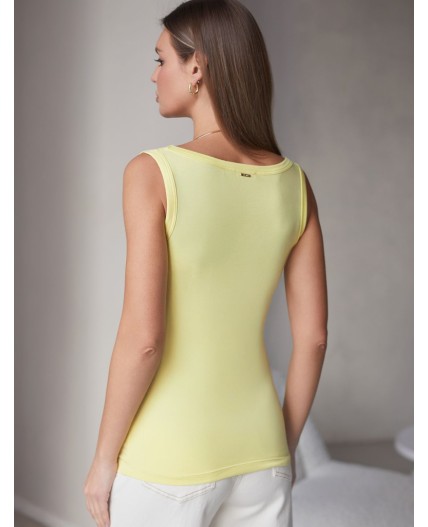 Топ женский лимонный