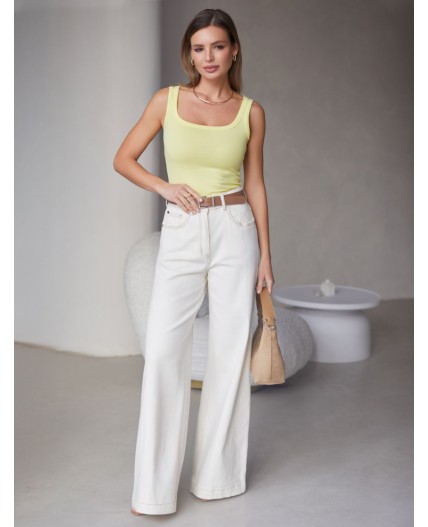 Топ женский лимонный