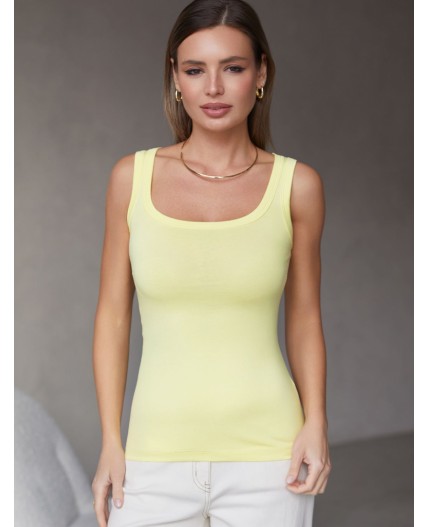 Топ женский лимонный