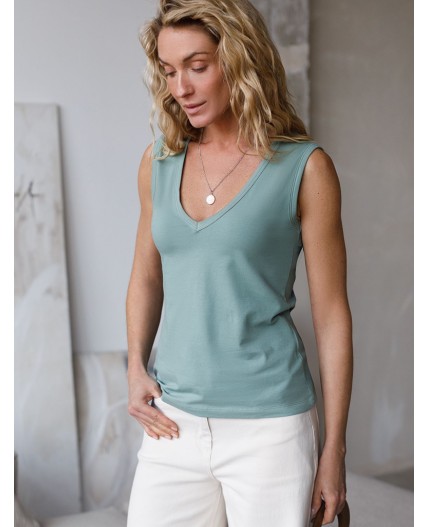 Топ женский св.оливковый