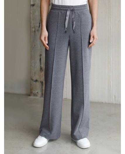 Брюки женские т.серый меланж
