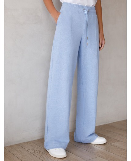 Брюки женские голубой меланж