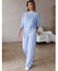 Брюки женские голубой меланж