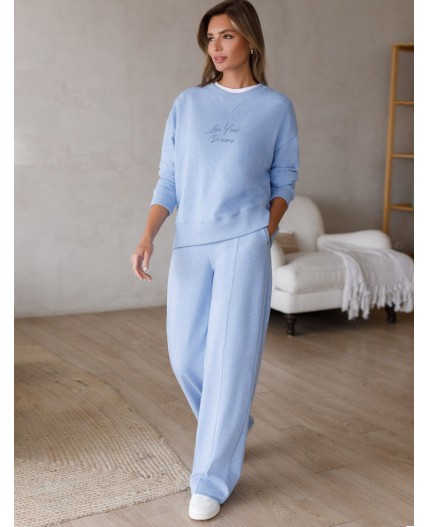 Брюки женские голубой меланж