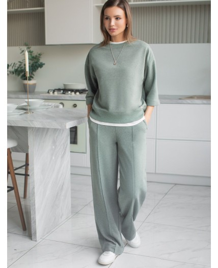 Брюки женские оливковый меланж