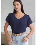 Футболка женская темно-синий