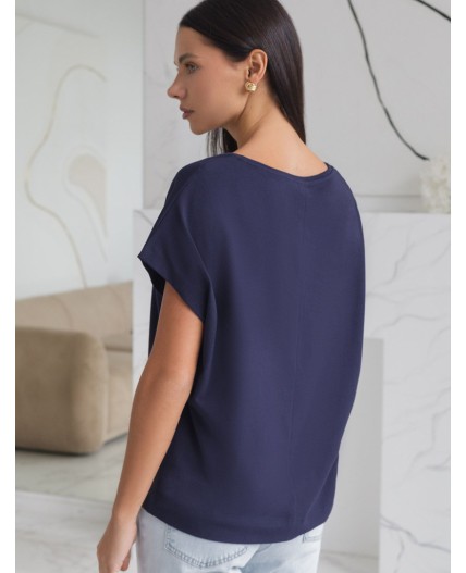 Футболка женская темно-синий