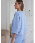 Джемпер женский голубой меланж