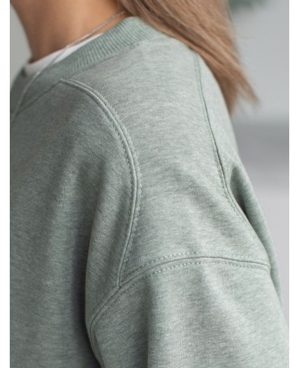 Джемпер женский оливковый меланж