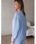 Джемпер женский голубой меланж_dreams
