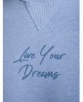 Джемпер женский голубой меланж_dreams