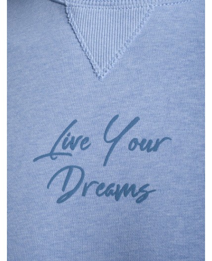 Джемпер женский голубой меланж_dreams