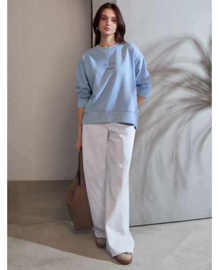 Джемпер женский голубой меланж_dreams