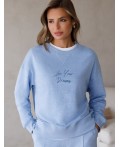 Джемпер женский голубой меланж_dreams
