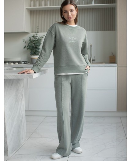 Джемпер женский оливковый меланж_dreams