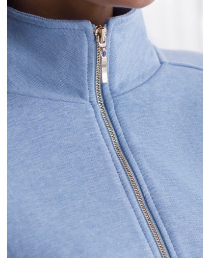 Джемпер женский голубой меланж