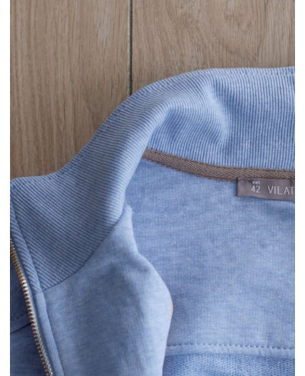 Джемпер женский голубой меланж