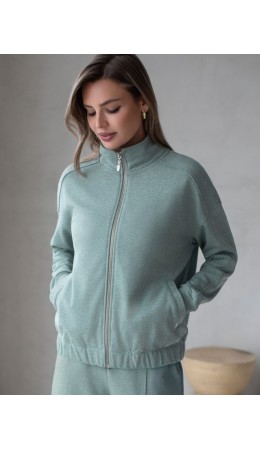 Джемпер женский оливковый меланж