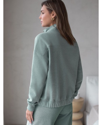 Джемпер женский оливковый меланж