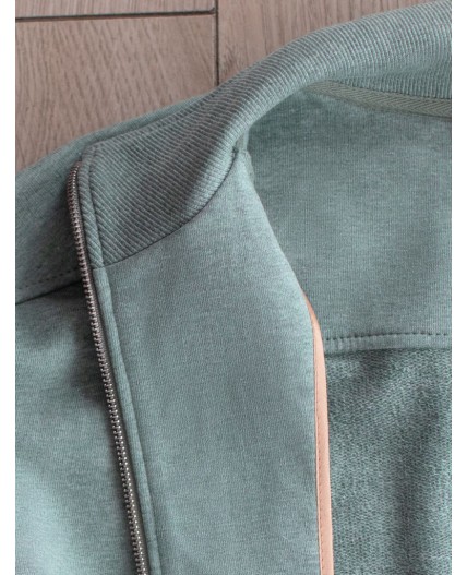 Джемпер женский оливковый меланж