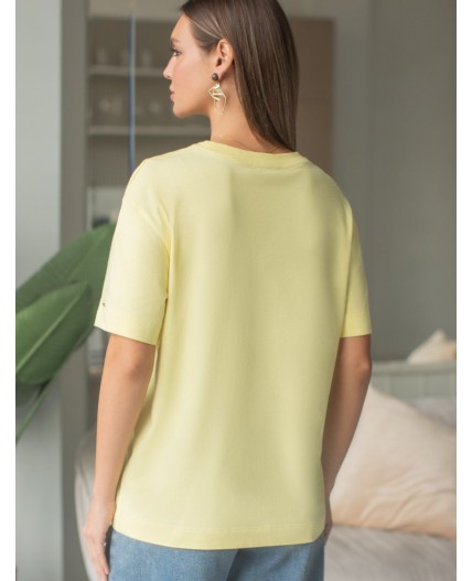 Футболка женская лимонный