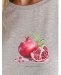 Футболка женская кофейный меланж_pomegranate