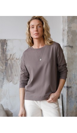 Джемпер женский кофейный