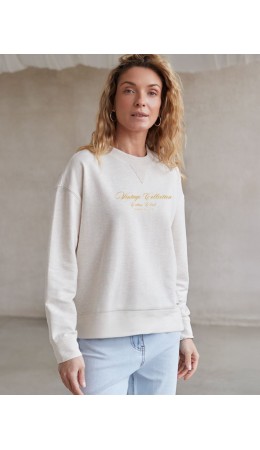 Джемпер женский овсяный меланж_cotton club