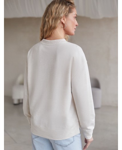 Джемпер женский овсяный меланж_cotton club