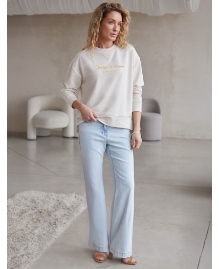 Джемпер женский овсяный меланж_cotton club