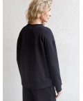 Джемпер женский черный_athleisure mood