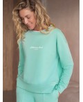 Джемпер женский мятный_athleisure mood
