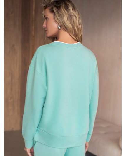 Джемпер женский мятный_athleisure mood