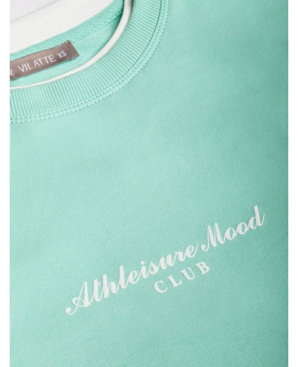 Джемпер женский мятный_athleisure mood