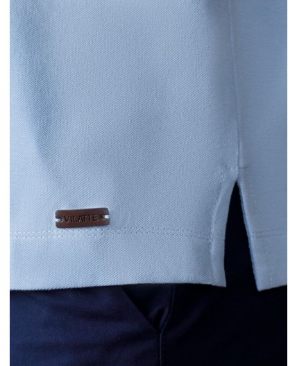 Футболка мужская голубой-белый