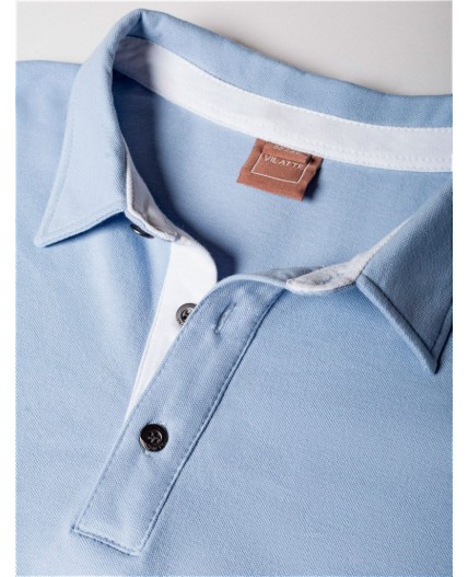 Футболка мужская голубой-белый