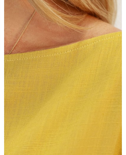 Топ женский горчичный