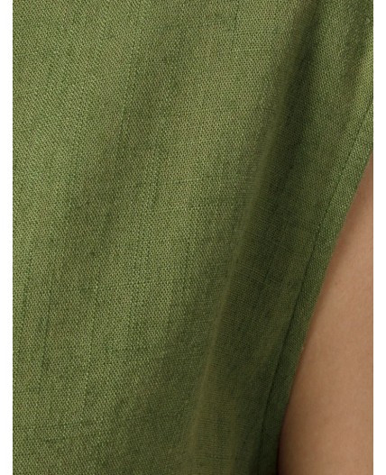 Топ женский натуральный зеленый