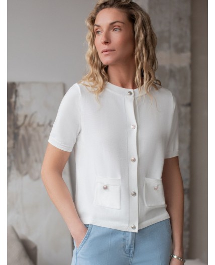 Кардиган женский белый