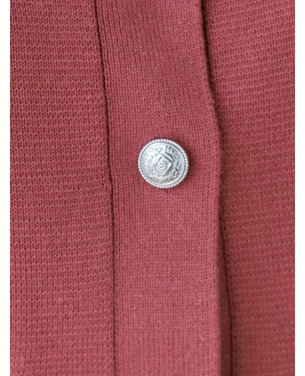 Кардиган женский пыльно-розовый