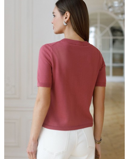 Кардиган женский пыльно-розовый