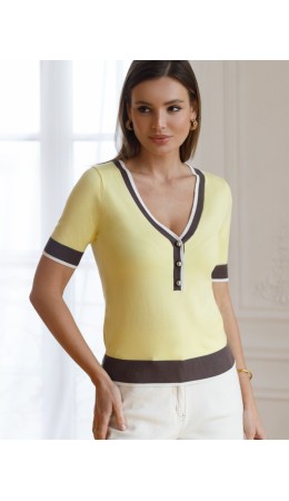 Джемпер женский лимонный