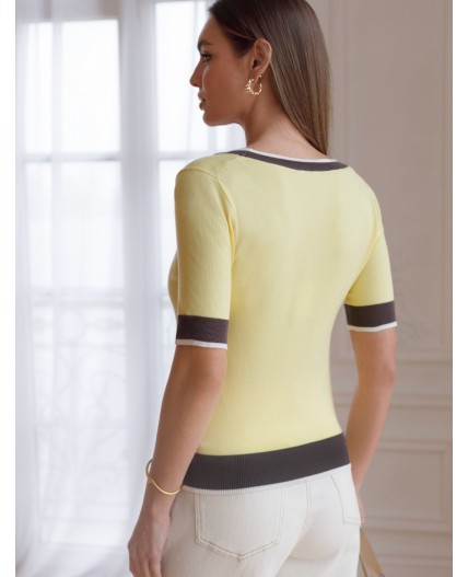 Джемпер женский лимонный