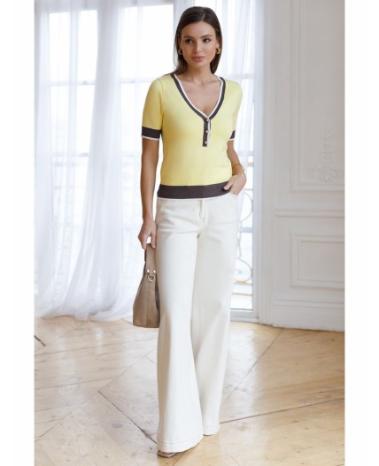 Джемпер женский лимонный